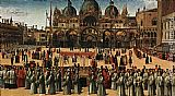 Gentile Bellini Procession in Piazza S. Marco painting